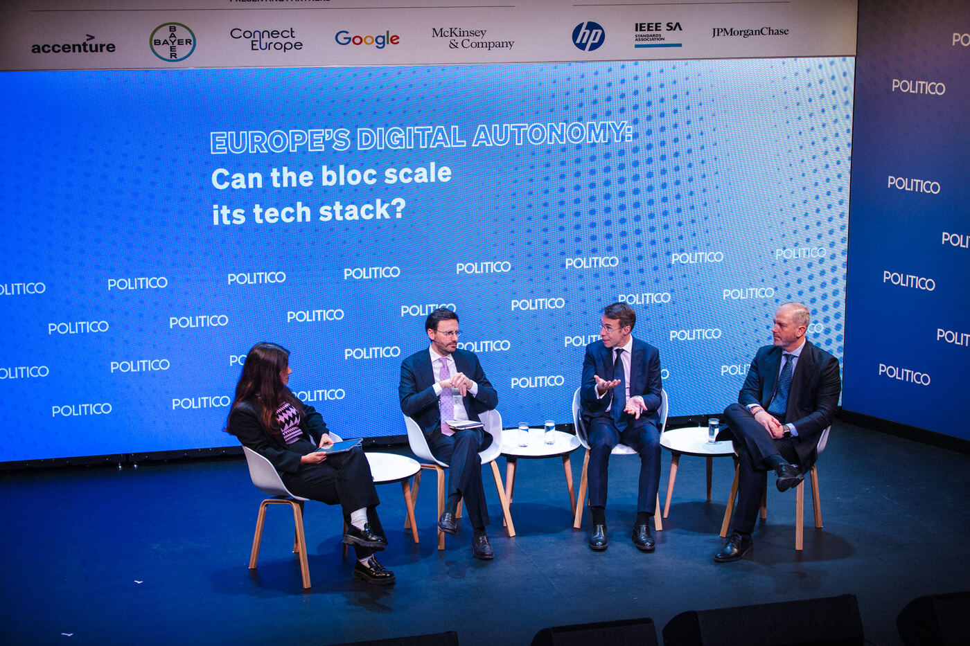 Diego Solier during the panel «Europe's digital autonomy: Can the bloc scale its tech stack?» at POLITICO's European Resilience Summit in Brussels
