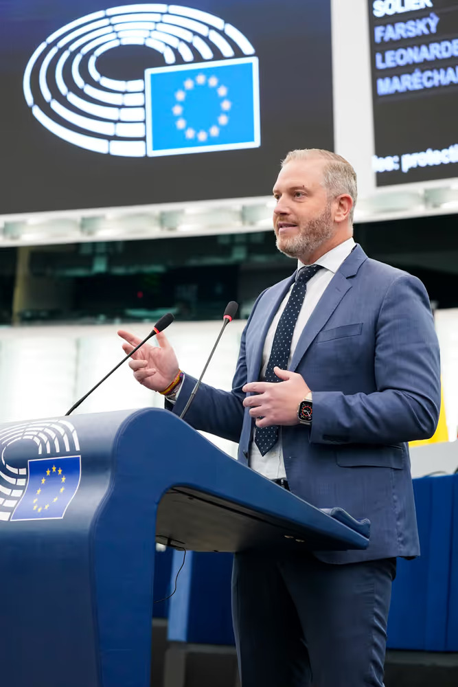 Diego Solier en el Parlamento Europeo